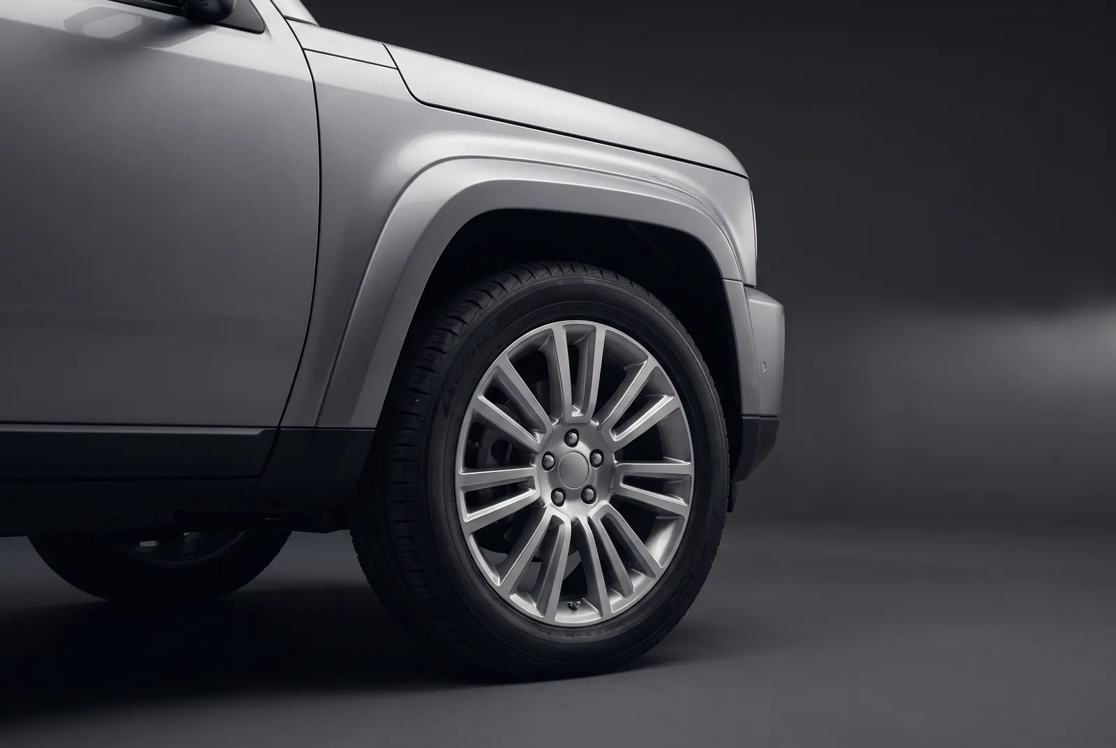 Detail van een Ssangyong Rexton