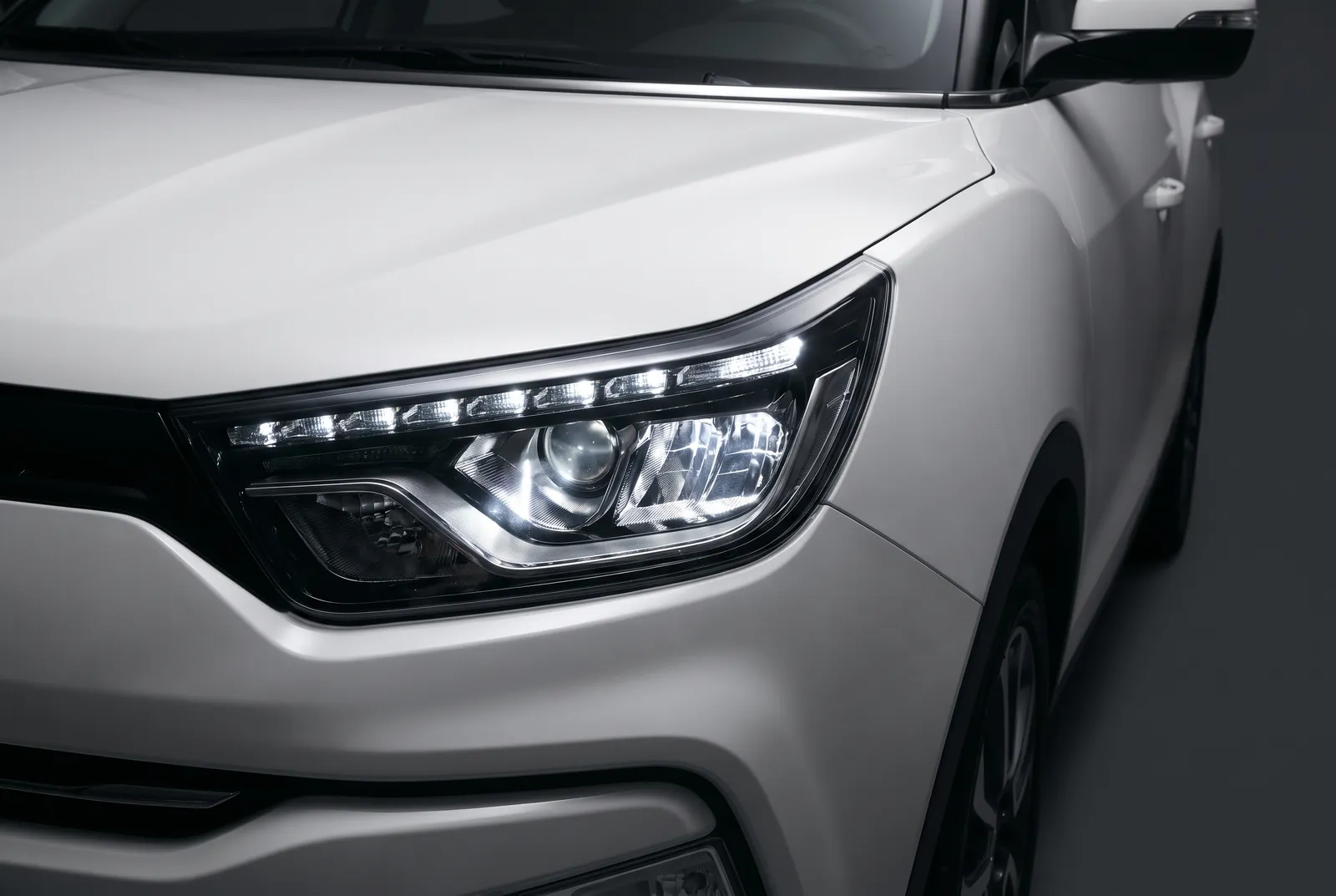 Detail van een Ssangyong Tivoli